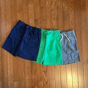 3 Gap shorts for boys size 5 toddler